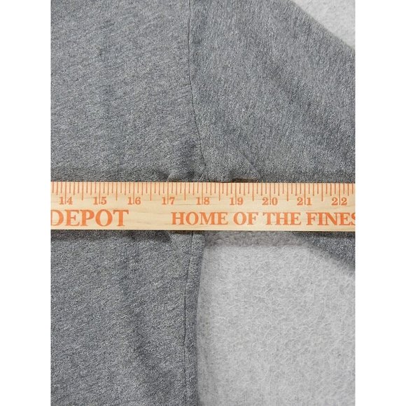 J Crew Ruffled‎ Hem Crew Sweatshirt (Women's Small) Gray/Blue - Cotton - Picture 7 of 11